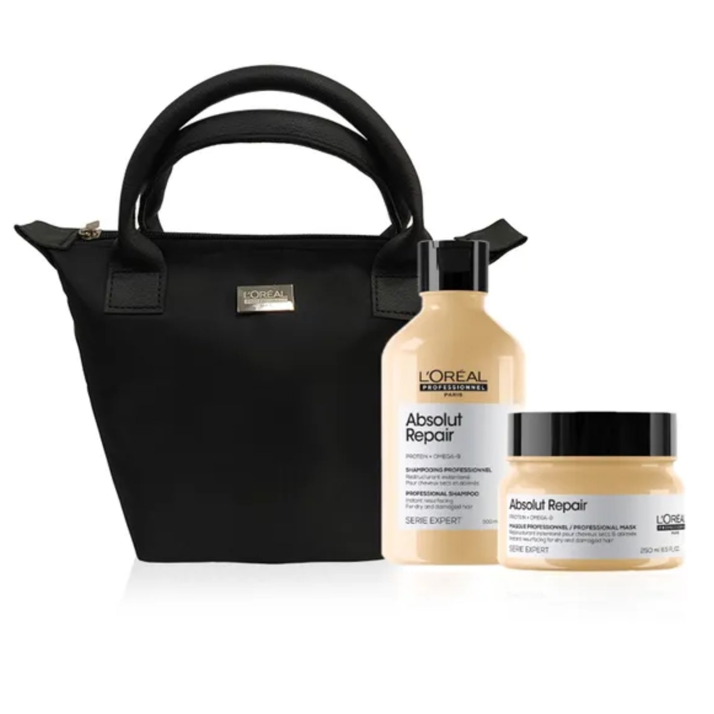 15% Pack Absolut Repair.Incluye hermosa cosmetiquera