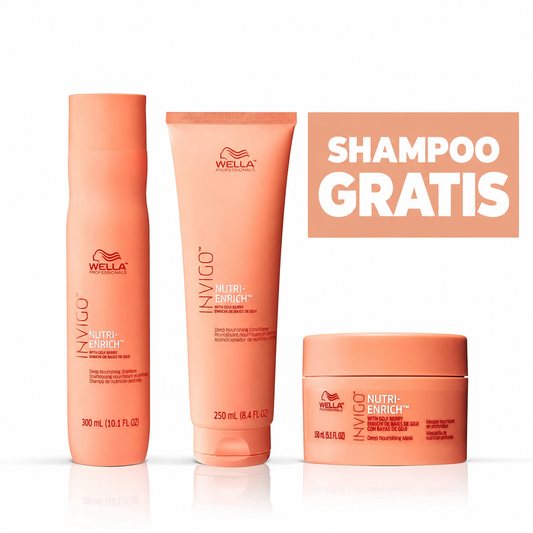 GRATIS SHAMPOO! Por la compra de acondicionador y mascarilla.