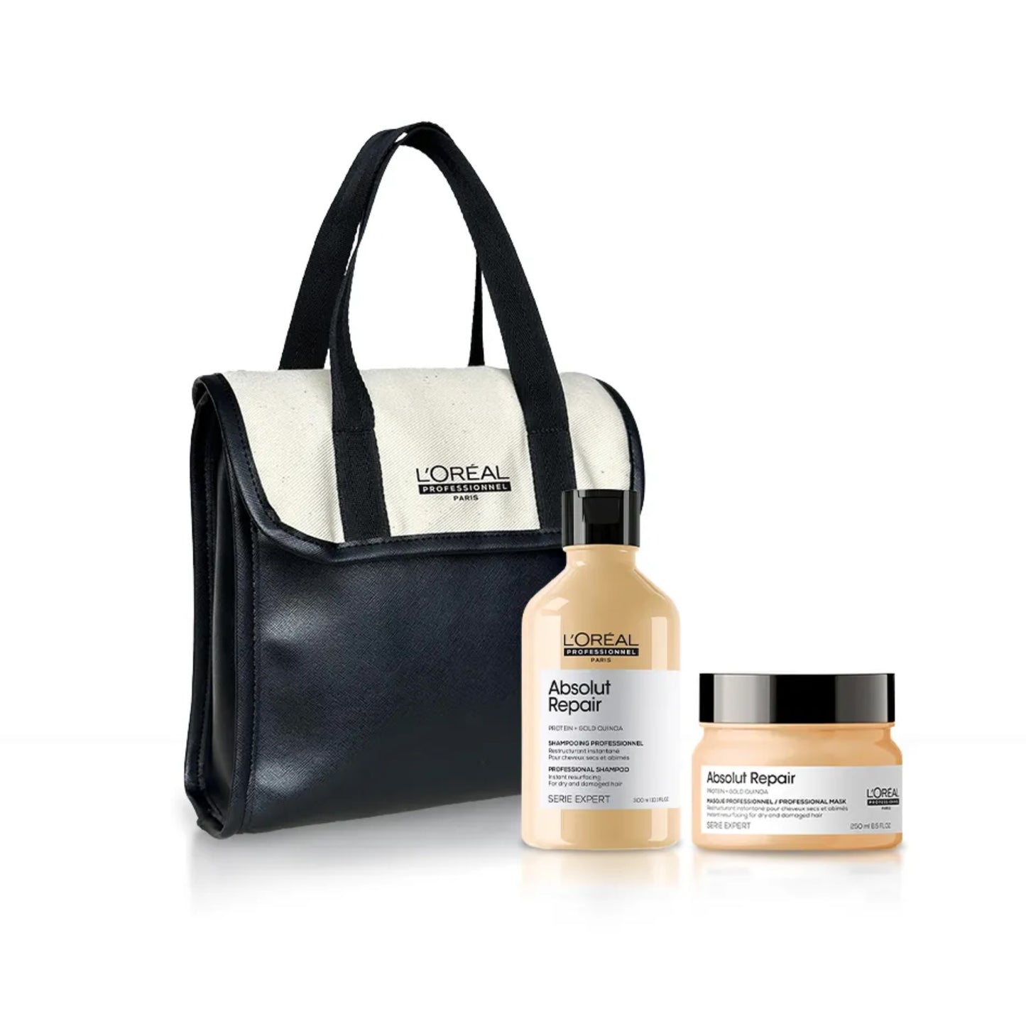 15% kit Absolut Repair shampoo y mascarilla. incluye nesecer